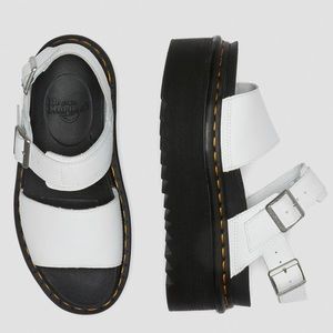 NEW| DR MARTENS VOSS WOMEN'S LEATHER STRAP PLATFORM SANDALS